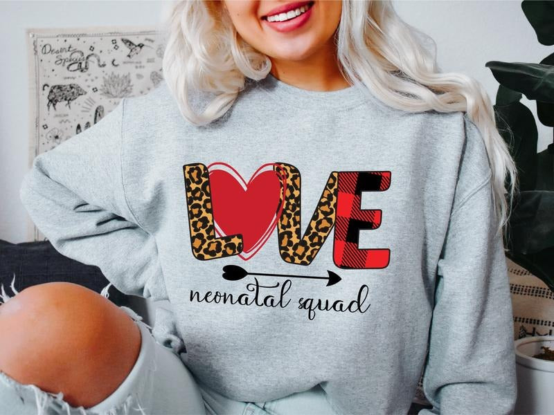 Love Neonatal Squad Labor Delivery Nurse Matching Neonatal Intensive Care Unit NICU Life Crew Nursing School Group T-Shirts, Hoodie, Sweatshirt
