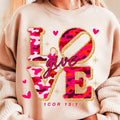 Love Pink Camo Valentine Shirt, Christian Bible Verse Sweater, Religious 1 Corinthians 13:1 Love in Camoflage Tee,...