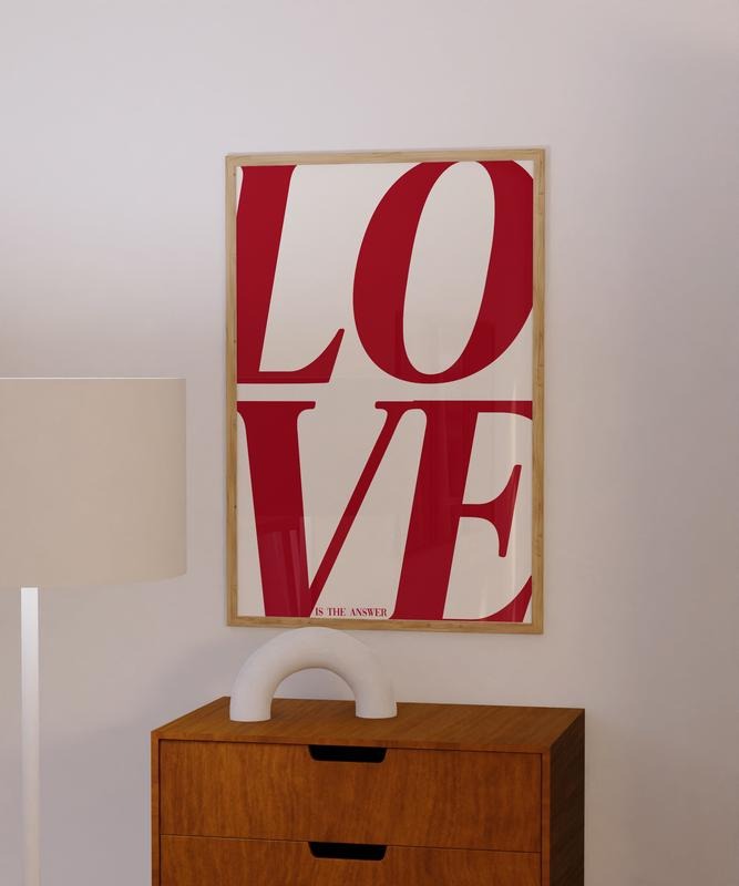Love Poster, 70s Wall Print, Newspaper Poster, Love Art, Trendy Wall Print, Psychedelic Art, Trippy Wall Art, Poster...