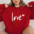 Love Sweatshirt, Womens Valentines Hearts Sweatshirt, Valentine's Day Shirt, Nine Hearts Valentine, Valentine's Day Gift...