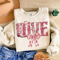 Love Valentine's Western Sweatshirt Retro Valentine , Love , Coquette aesthetic valentines T-Shirts, Hoodie | GrindPrints.com