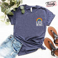 Love Wins Shirt, Rainbow Pride Shirt, Love Wins Pocket Shirt, LGBT Shirt, Pride Pocket Tee, Love is Love Shirt, Love Wins...