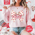 Loved Bow Valentines Sweatshirt, Valentine's Day Crewneck, Holiday Women's Sweater valentine sweatshirt valentine day...