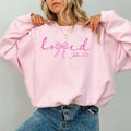 Loved John 3:16 Bible Were Long Sleeves Christian Valentines Body Positivity Soft Cotton Womenswear T-Shirts, Hoodie, Sweatshirt
