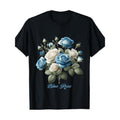 Lovely Blue Rose Plant Nature Lover T-shirt -100% cotton Made in USA Hoodie, Sweatshirt | GrindPrints.com