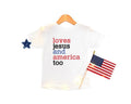 Loves Jesus And America Too Shirt, 4th Of July Shirt, America Shirt, 4th Of July Shirt, Christian Shirt, Unisex T-Shirt,...