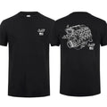 Ls Engines Graphic T-shirt Chevy Racing Shirt Menswear Top, Menswear Car Parts Short Sleeve Hoodie, Sweatshirt