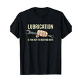 Lubrication Is The Key Funny Machinist Profession Men Gift T-Shirt - 220g made in usa Hoodie, Sweatshirt | GrindPrints.com