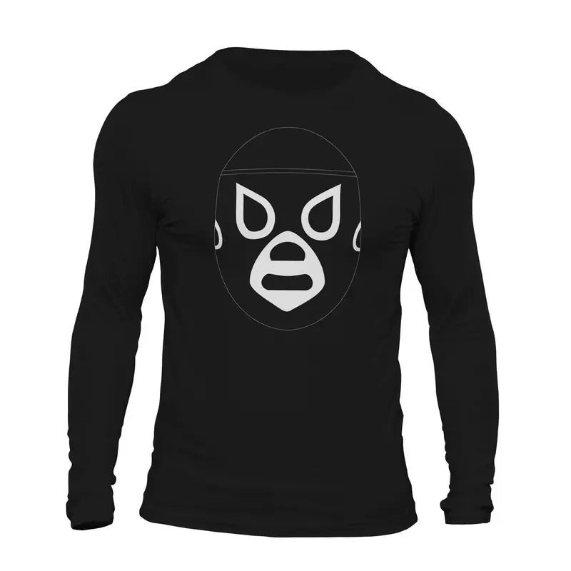 Lucha Libre Mexicana: El Santo Long Sleeve Men's T-Shirt Hoodie, Sweatshirt | GrindPrints.com