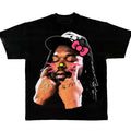 Lucki Black Face Tee Kitty T-Shirt - Cotton Fabric - Men's Streetwear Top Hoodie, Sweatshirt | GrindPrints.com