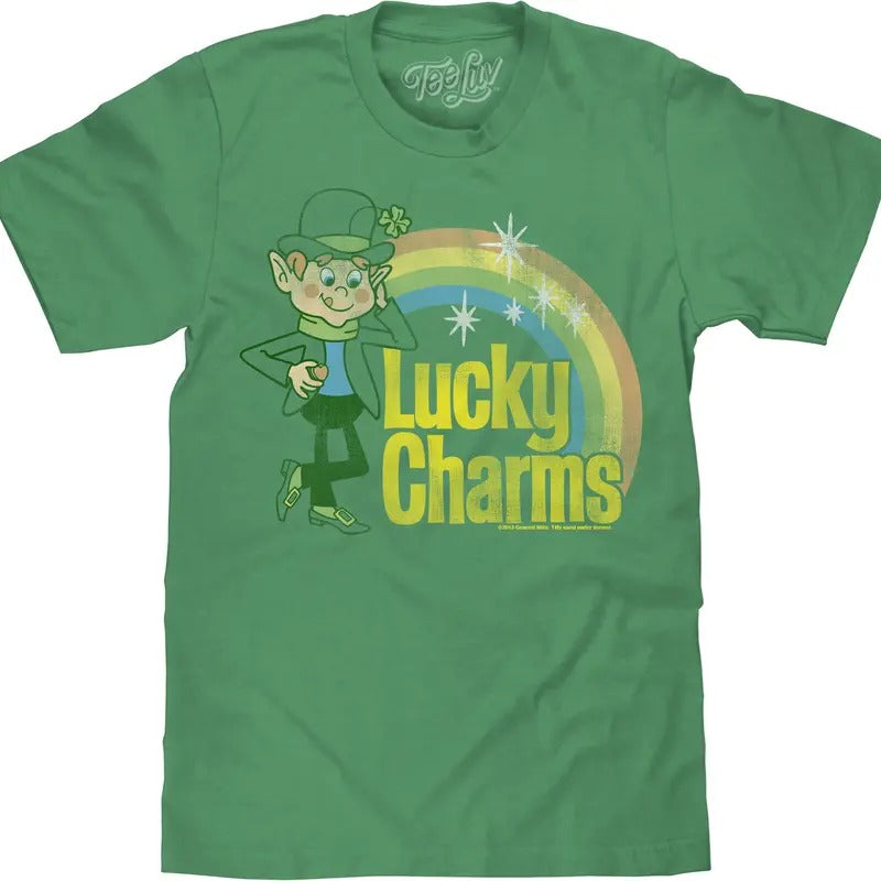 Lucky Charms Big & Tall T-Shirt - Kelly Green Hoodie, Sweatshirt | GrindPrints.com