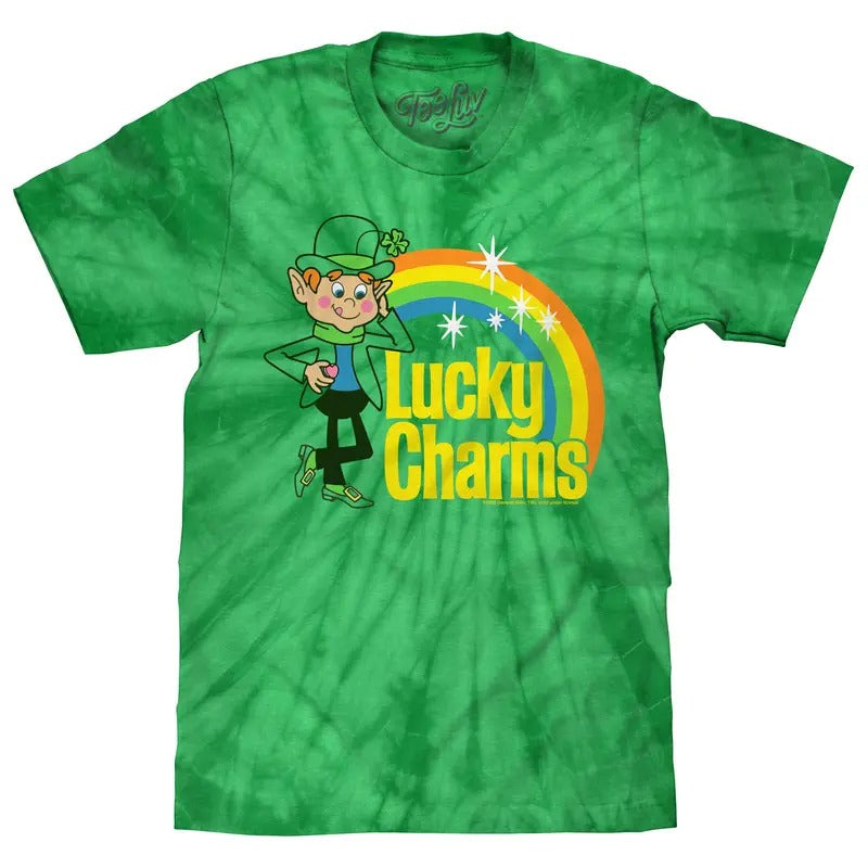 Lucky Charms Tie Dye T-Shirt - Kelly Green Tie Dye Hoodie, Sweatshirt | GrindPrints.com