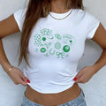 Lucky Girl Y2K Baby Tee, St Patricks Day Coquette, Lucky Baby Tee, 90s Baby Tee, Downtown Teenage Girl Gift, 2000s...