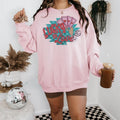 Lucky In Love sweawtshirt, Retro Valentine crewneck shirt for women, western outfits women, western clothing stuff for...