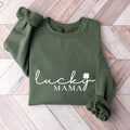 Lucky Mama Sweatshirts, St Patricks Day Tshirt, Mom sweatshirt, Mothe's Days Sweatshirt, Clover shirt, Saint Patricks Day...