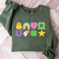 Lucky St Patricks Day Shirt, St Patrick's Day Sweatshirt, Lucky Charm Sweatshirt, Irish Day Sweatshirt, Lucky Shamrocks...