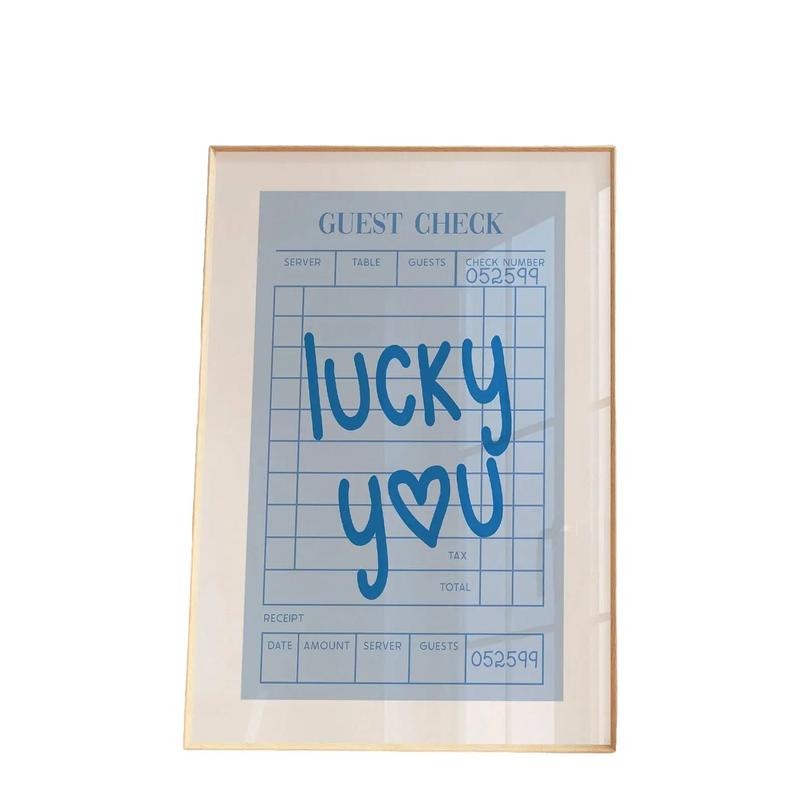 Lucky You Wall Art Print, Trendy Guest Check Art, Let's Go Girls Cowgirl Coastal, Pink Western Wall Art, College Wall...