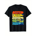 Lumpia Pancit Sinigang Adobo Lechon Print T-shirt Cotton Casual Summer Tee, Trendy Tops Crew Neck Tee, Comfort Street...
