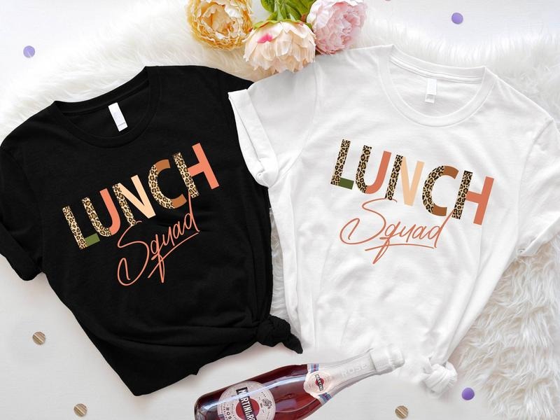Lunch Squad Shirt Matching Lunch Lady Shirts Cafeteria Worker Leopard Lunch Squad School Group Shirts T-Shirts, Hoodie, Sweatshirt