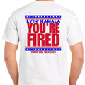 Lyin' Kamala You're Fired 2024 T- - Funny Political Tee for Men