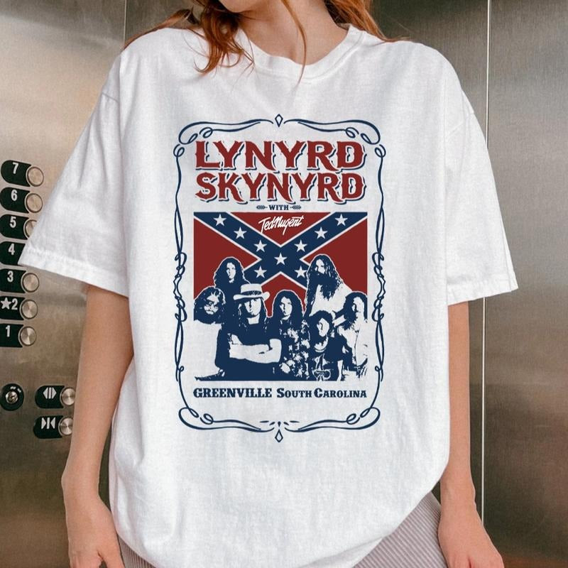 Lynyrrdd Skynyrrdd Rock Band Shirt Sweatshirt Hoodie, Retro Music Shirt, Rock Band Tee, Top World Tour 2024 Shirt, Gift...