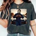 M1chael My3rs Scream Heart Hands Halloween Tshirt, Gh0st Halloween Gift, Unisex Short Sleeve Tee Shirt, Casual Clothing...