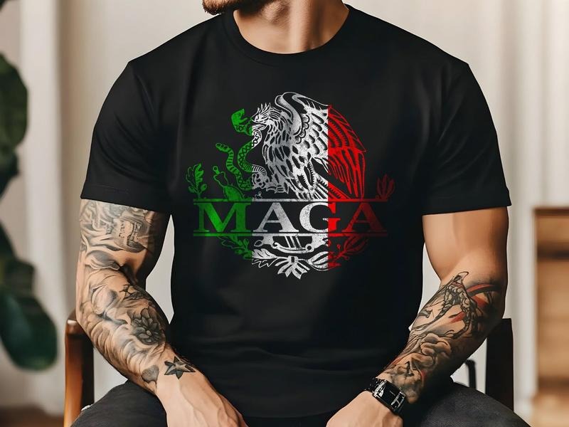 MAGA Mexican Eagle Anti-Trump Mexicans Ain't Going Anywhere T-Shirt Hoodie, Sweatshirt | GrindPrints.com
