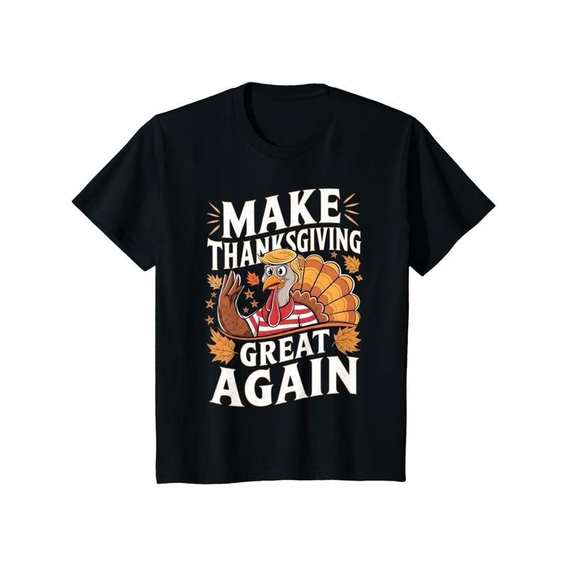 MAKE THANKSGIVING GREAT AGAIN Trump Turkey Funny 2024 Made Usa T-Shirts, Hoodie, Sweatshirt