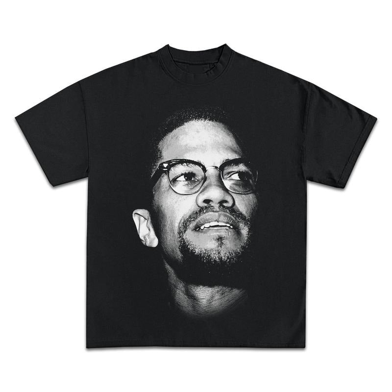 MALCOLM X JUMBO GRAPHIC BOOTLEG T-SHIRT - STREETWEAR Hoodie, Sweatshirt | GrindPrints.com