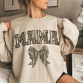 MAMA Camo Coquette Bow Sweater, Dove Season Shirt, Mom Camo Bow Shirt, Hunting Coquette Bow Sweatshirt, Camo Dude, Cotton...