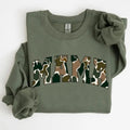 MAMA Camo Old School Bottomland Pattern Crewneck Sweatshirt, Hunting Mama, Hunting Season Unisex Shirt Hoodie