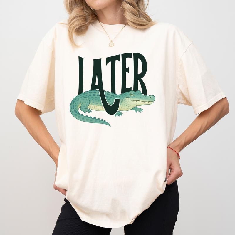 MAPTEES Later Alligator Comfort Colors Shirt Funny Alligator Later Gator Florida Summer Outfits T-Shirts, Hoodie, Sweatshirt