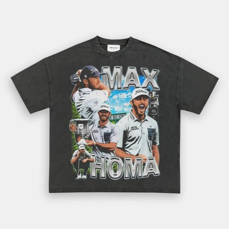 MAX HOMA graphic tee, 2025 Golf Masters Tee, Golf Lover Gift, masters 2025 merch Hoodie, Sweatshirt | GrindPrints.com