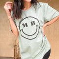 MB Smiley Graphic Tee Hoodie, Sweatshirt | GrindPrints.com
