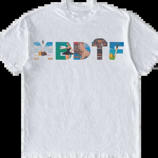 MBDTF Album T-Shirt Graphic Vintage Tee 100% Cotton For Men For Women Menswear Soft Hoodie, Sweatshirt | GrindPrints.com