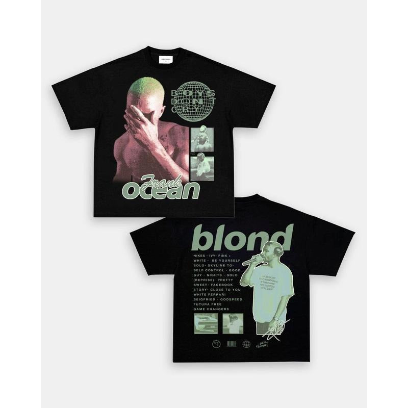 BLOND T-SHIRT/SWEATSHIRT/HOODIE - FRANK OCEAN SHIRT, BIG FACE BLOND, GIFT FOR FANS/WOMEN/MEN, UNISEX | GrindPrints.com