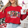 MERRY Christmas 90s Movies Shirt Crewneck Sweatshirt, Christmas Shirt for Movies Lovers, Christmas 90s Movies...
