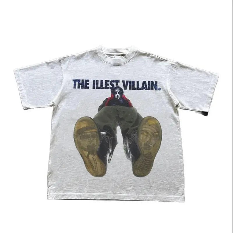 MF Doom The Illest Villain T-shirt, Vintage 90s style top clothing, Funny Dumb Tee, Meme Shirt, Menswear Womenswear...