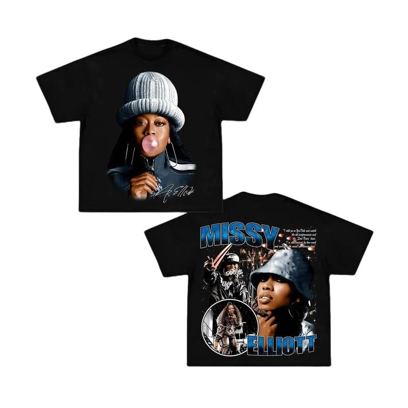 MISSY ELLIOTT GRAPHIC TEE - [DS] - STREEWEAR Hoodie, Sweatshirt | GrindPrints.com