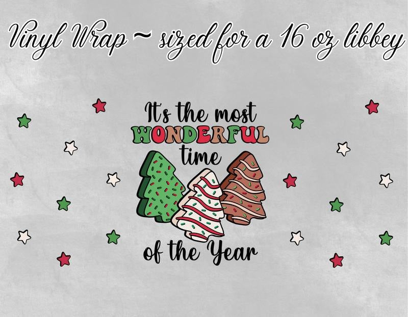 MOST WONDERFUL TIME OF THE YEAR VINYL CUP WRAP T-Shirts, Hoodie, Sweatshirt | GrindPrints.com