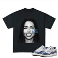 MTS Free Thugger 11S Diffused Blue Shirt Shirt Match Sneaker Streetwear Y2k Shirt Cotton Menswear Top T-Shirts, Hoodie, Sweatshirt