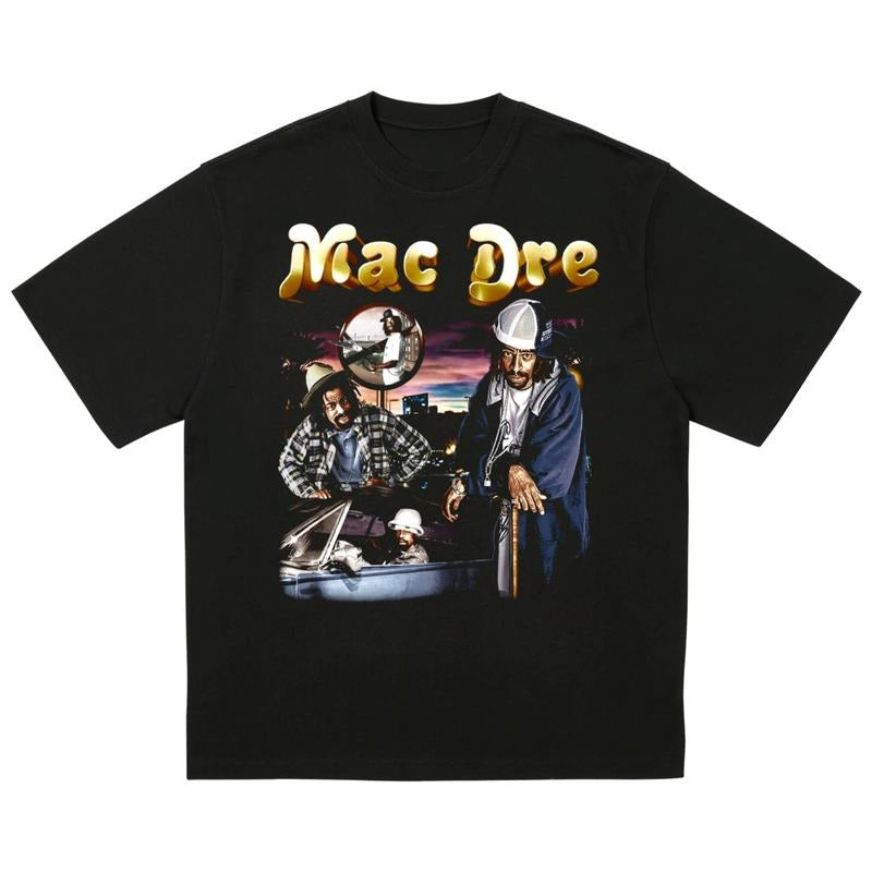 Mac Dre T-Shirt Vintage Rap Tee Streetwear Hip Hop Graphic Concert Merch 90S Y2K, Unisex Graphic Tees Gothic Grunge Y2K...