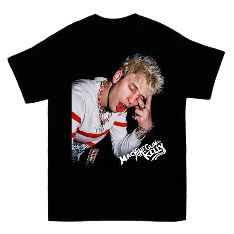 Machine Gun Kelly Black T-shirt Unisex Cotton tee All Sizes Hoodie, Sweatshirt | GrindPrints.com