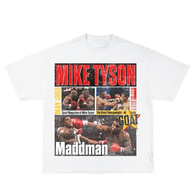 Maddman Tyson Inspired Vintage Graphic T-shirt Heavy Cotton Tee Basketball 90 s Styled Shirt Hiphop Vibes Y2K Aesthetic...