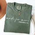Made for More Shirt, Christian Shirt, Bible Verse Shirt, Jesus Shirt, Christian Gift, Christian Christmas Shirt, Love and...