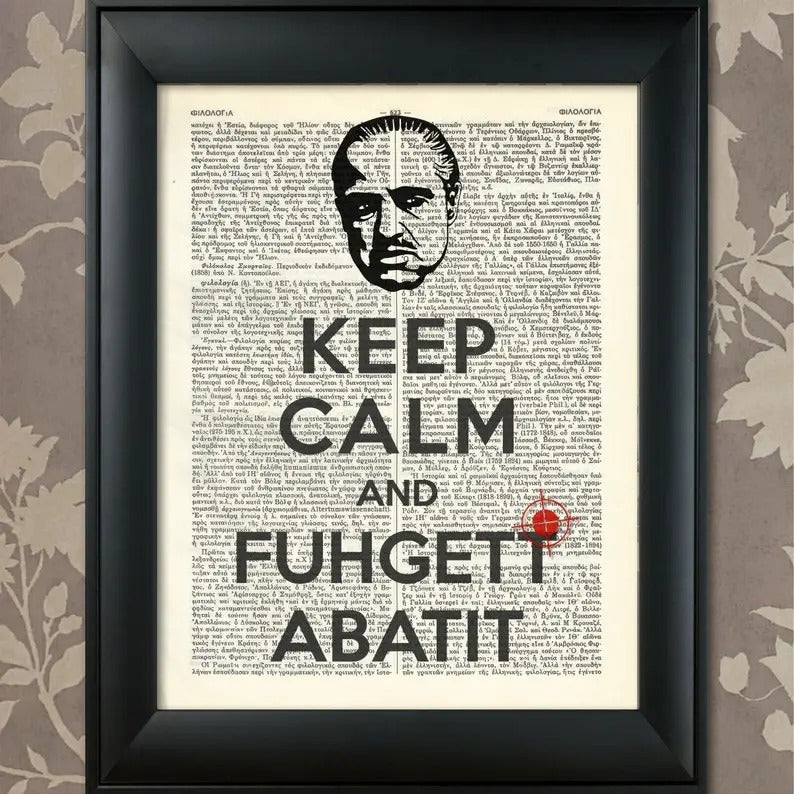 Mafia Humorous Print, Mafia Print, Mafia Poster, Mafia Humor, Mafia art, Mafia wall art, Mafia Decor, The Godfather,...