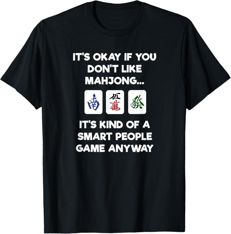 Mahjong T-Shirt - Funny Mahjong Smart People T-Shirt Hoodie, Sweatshirt | GrindPrints.com