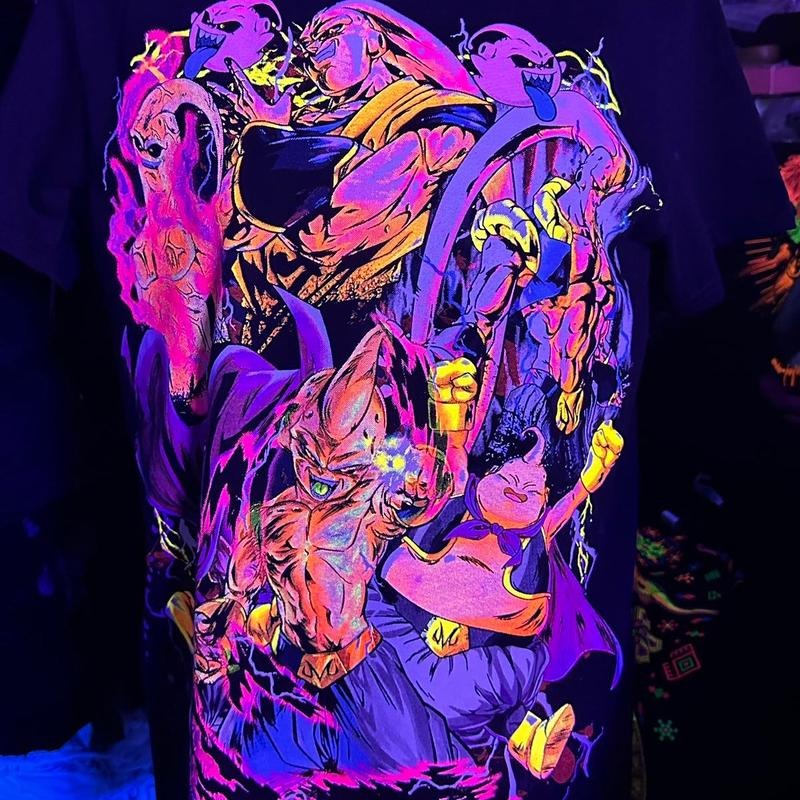 Majin boo en todas sus fases t-shirt Casual Black Hoodie, Sweatshirt | GrindPrints.com