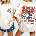 Make America Cowboy Again Shirt, Western Shirt, 4th of July Shirt, Bucking Bronco, America Cowboy Shirt, Gift for...