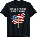 Make America Godly Again for Patriotic Christians T-Shirt | Tee for Men & Women | Cotton Hoodie, Sweatshirt | GrindPrints.com